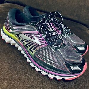 Mint Condition Brooks Glycerin 13 Womens 9.5 US 41.5 EUR Black Pink Yellow